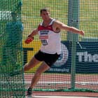 Graeme Level (Gateshead) taking part in the discus at the Sainsbury British Championships, Birmingham.